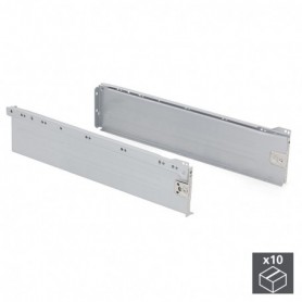 Comprar Kit cajón de cocina Ultrabox altura 150 mm prof. 500 mm Acero Gris metalizado 10 ud. al Mejor Precio