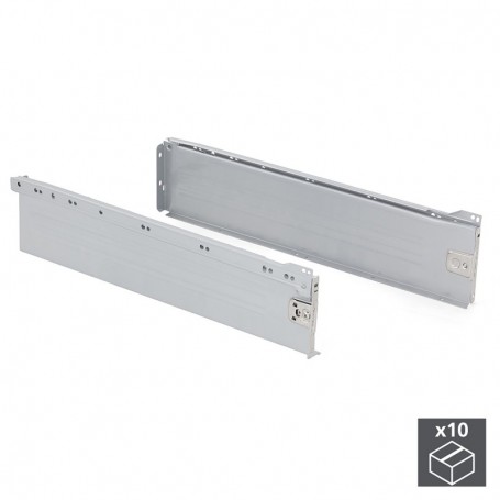 Comprar Kit cajón de cocina Ultrabox altura 150 mm prof. 500 mm Acero Gris metalizado 10 ud. al Mejor Precio