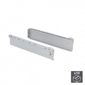 Comprar Kit cajón de cocina Ultrabox altura 86 mm prof. 350 mm Acero Gris metalizado 10 ud. al Mejor Precio