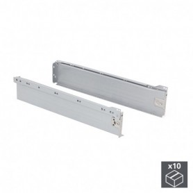 Comprar Kit cajón de cocina Ultrabox altura 86 mm prof. 400 mm Acero Gris metalizado 10 ud. al Mejor Precio