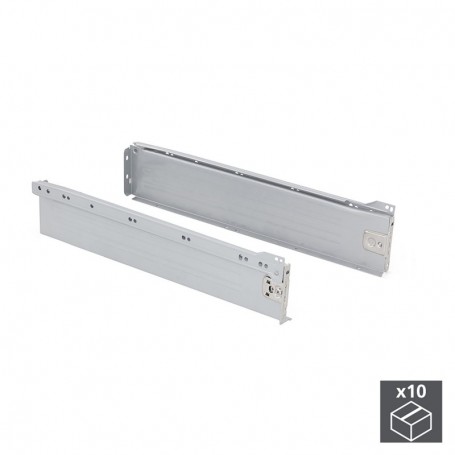 Comprar Kit cajón de cocina Ultrabox altura 86 mm prof. 450 mm Acero Gris metalizado 10 ud. al Mejor Precio