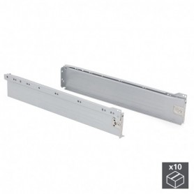 Comprar Kit cajón de cocina Ultrabox altura 86 mm prof. 500 mm Acero Gris metalizado 10 ud. al Mejor Precio