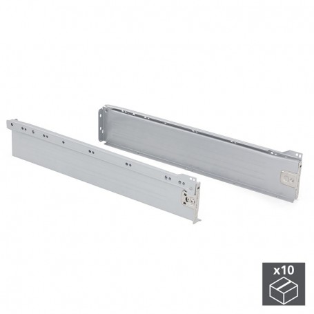 Comprar Kit cajón de cocina Ultrabox altura 86 mm prof. 500 mm Acero Gris metalizado 10 ud. al Mejor Precio