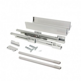 Comprar Kit cajón de cocina Vantage-Q altura 141 mm prof. 450 mm con barandillas cierre suave Acero Gris metalizado al Mejor Pre