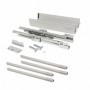 Comprar Kit cajón de cocina Vantage-Q altura 204 mm prof. 400 mm con barandillas cierre suave Acero Gris metalizado al Mejor Pre