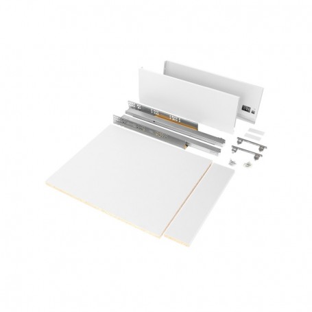 Comprar Kit de cajón para cocina o baño Vertex de altura 178 mm con tableros incluidos 450 Pintado blanco Varios al Mejor Precio