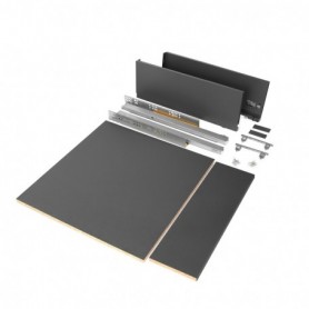 Comprar Kit de cajón para cocina o baño Vertex de altura 178 mm con tableros incluidos 600 Gris antracita Varios al Mejor Precio