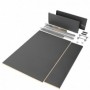 Comprar Kit de cajón para cocina o baño Vertex de altura 178 mm con tableros incluidos 900 Gris antracita Varios al Mejor Precio