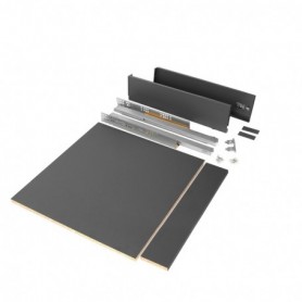 Comprar Kit de cajón para cocina o baño Vertex de altura 93 mm con tableros incluidos. 600 Gris antracita Varios al Mejor Precio