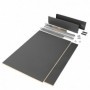 Comprar Kit de cajón para cocina o baño Vertex de altura 93 mm con tableros incluidos. 900 Gris antracita Varios al Mejor Precio