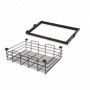 Comprar Kit de Cesta de alambre y bastidor de guías regulable módulo de 800 mm Acero y Aluminio color moka al Mejor Precio
