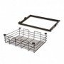 Comprar Kit de Cesta de alambre y bastidor de guías regulable módulo de 900 mm Acero y Aluminio color moka al Mejor Precio