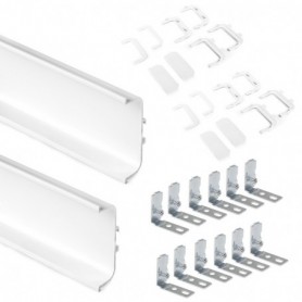 Comprar Kit de perfil Gola central para muebles de cocina Pintado blanco Aluminio al Mejor Precio