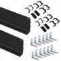 Comprar Kit de perfil Gola central para muebles de cocina Pintado negro Aluminio al Mejor Precio
