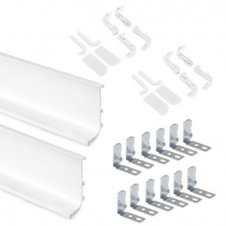 Comprar Kit de perfil Gola superior para muebles de cocina Pintado blanco Aluminio al Mejor Precio