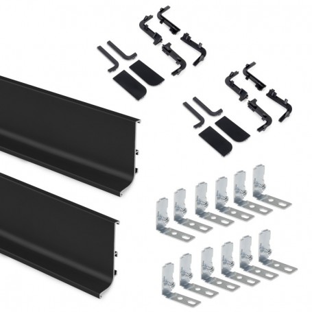 Comprar Kit de perfil Gola superior para muebles de cocina Pintado negro Aluminio al Mejor Precio
