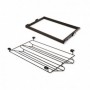 Comprar Kit de Zapatero metálico y bastidor de guías regulable módulo de 600 mm Acero y aluminio color moka al Mejor Precio
