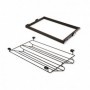 Comprar Kit de Zapatero metálico y bastidor de guías regulable módulo de 600 mm Acero y aluminio color moka al Mejor Precio