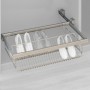Comprar Kit de zapatero metálico y bastidor de guías regulable módulo de 600 mm Acero y aluminio Gris metalizado al Mejor Precio