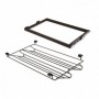 Comprar Kit de Zapatero metálico y bastidor de guías regulable módulo de 800 mm Acero y aluminio color moka al Mejor Precio