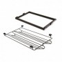 Comprar Kit de Zapatero metálico y bastidor de guías regulable módulo de 800 mm Acero y aluminio color moka al Mejor Precio