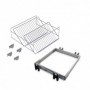 Comprar Kit de zapatero metálico y bastidor de guías regulable módulo de 800 mm Acero y aluminio Gris metalizado al Mejor Precio