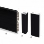 Comprar Kit de zócalos para cocina Plasline con accesorios de unión Altura 100 mm 2 barras de 235 m Plástico negro Plástico al M