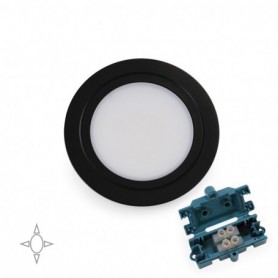 Comprar Luminaria LED Mizar para empotrar en muebles sin necesidad de convertidor (AC 230V 50Hz) 66 Pintado negro al Mejor Preci