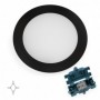 Comprar Luminaria LED Mizar para empotrar en muebles sin necesidad de convertidor (AC 230V 50Hz) 84 Pintado negro al Mejor Preci