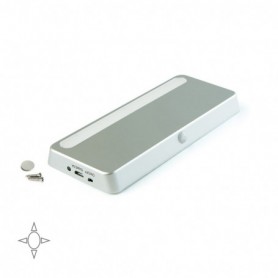Comprar Luminaria LED recargable Kraz con sensor de movimiento 1 W Pintado aluminio Plástico al Mejor Precio