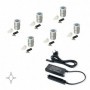 Comprar Luz LED D. 18 mm empotrables convertidor 15 W Luz blanca natural Aluminio Anodizado mate 6 ud. al Mejor Precio