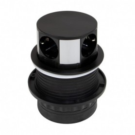 Comprar Multiconector Vertikal Push 100 Pintado negro Acero y Plástico al Mejor Precio