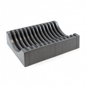 Comprar Organizador de platos para muebles con capacidad para 13 platos. Plástico gris antracita Plástico al Mejor Precio