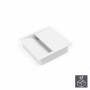 Comprar Pasacables mesa cuadrado 85 x 85 mm para encastrar Plástico Blanco 5 ud al Mejor Precio