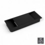 Comprar Pasacables mesa rectangular 152 x 61 mm para encastrar Plástico Negro 5 ud. al Mejor Precio