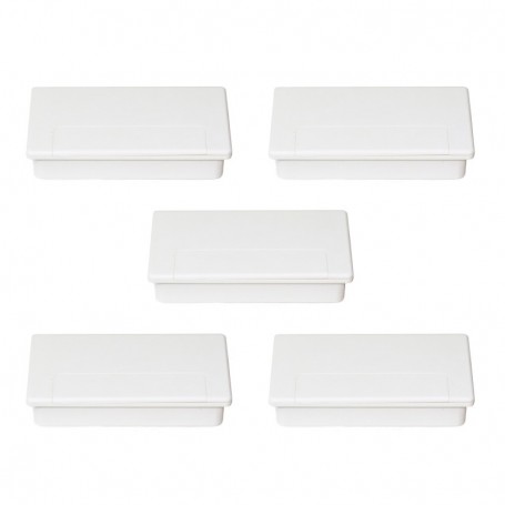 Comprar Pasacables Plasquare 1 para mesa Plástico blanco Plástico al Mejor Precio