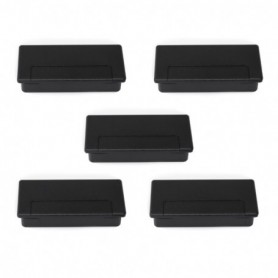 Comprar Pasacables Plasquare 1 para mesa Plástico negro Plástico al Mejor Precio