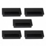 Comprar Pasacables Plasquare 2 para mesa Plástico negro Plástico al Mejor Precio