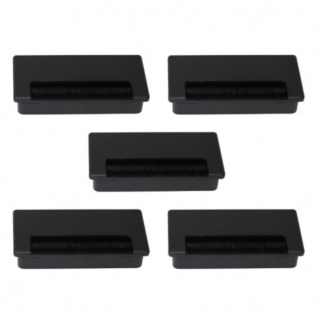 Comprar Pasacables Plasquare 2 para mesa Plástico negro Plástico al Mejor Precio