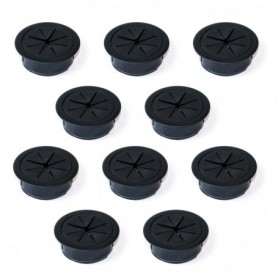 Comprar Pasacables Roundot para mesa Plástico negro Plástico al Mejor Precio