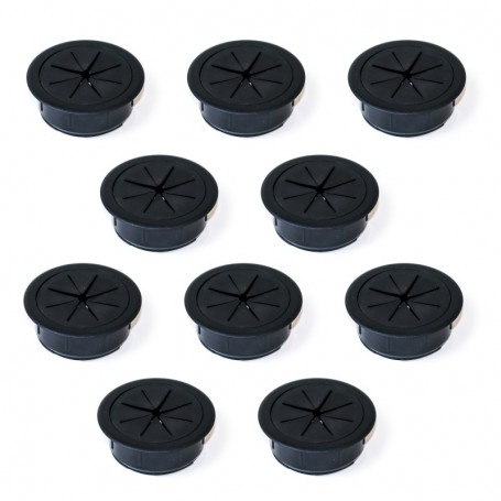 Comprar Pasacables Roundot para mesa Plástico negro Plástico al Mejor Precio