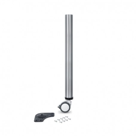 Comprar Pata regulables con rueda y freno D. 60 mm. Pintado aluminio Acero al Mejor Precio