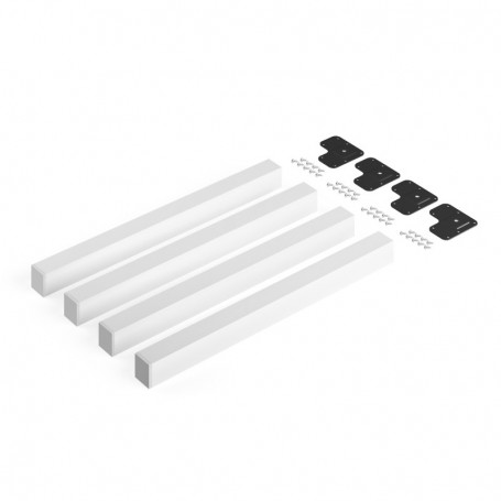 Comprar Patas cuadradas para mesa 50x50mm Pintado blanco Acero al Mejor Precio