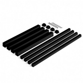 Comprar Patas cuadradas y estructura para mesa 50x50mm 1.150x750 Pintado negro Acero al Mejor Precio
