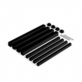 Comprar Patas cuadradas y estructura para mesa 50x50mm 750x750 Pintado negro Acero al Mejor Precio
