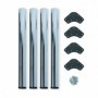 Comprar Patas para mesa D. 60 mm de acero Ø 60 Cromado Acero al Mejor Precio