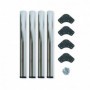 Comprar Patas para mesa D. 60 mm de acero Ø 60 Níquel satinado Acero 2034251 al Mejor Precio