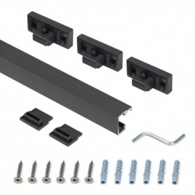 Comprar Perfil para colgar accesorios de cocina Titane 11 m Gris antracita Aluminio y Zamak al Mejor Precio