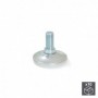 Comprar Pie nivelador para mueble base circular M10 D. 43 mm altura 37 mm Acero y plástico 10 ud. al Mejor Precio