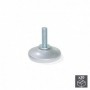 Comprar Pie nivelador para mueble base circular M6 D. 35 mm altura 34 mm Acero y plástico 20 ud. al Mejor Precio